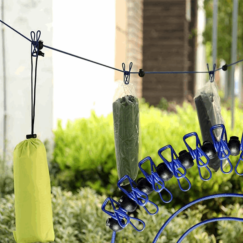 Clip Secure clothes Drying Rope