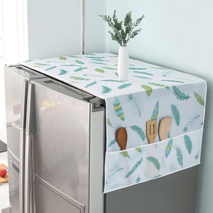 Anti-dust Waterproof Oil-proof Refrigerator Fridge Cover with Side Storage (imported)