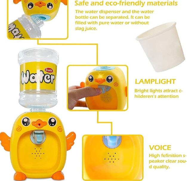 Mini Duck Water Dispenser Toy Drinking Fountain