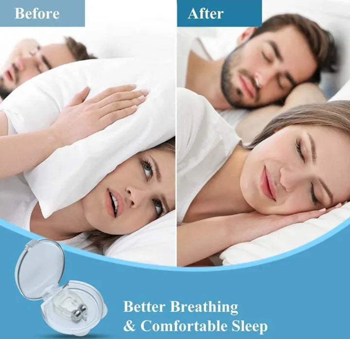 Magnetic Anti-Snoring Nose Clip (Silent Sleep Aid)