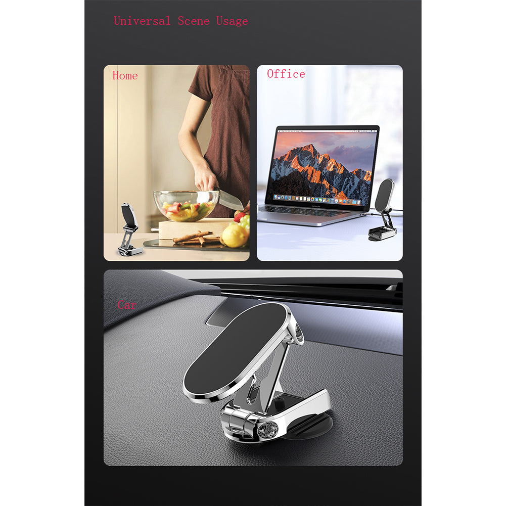 Folding Car Mobile Phone Bracket Base Strong Magnetic Suction 360 Holder