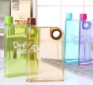 Slim Notebook Style Water Bottle