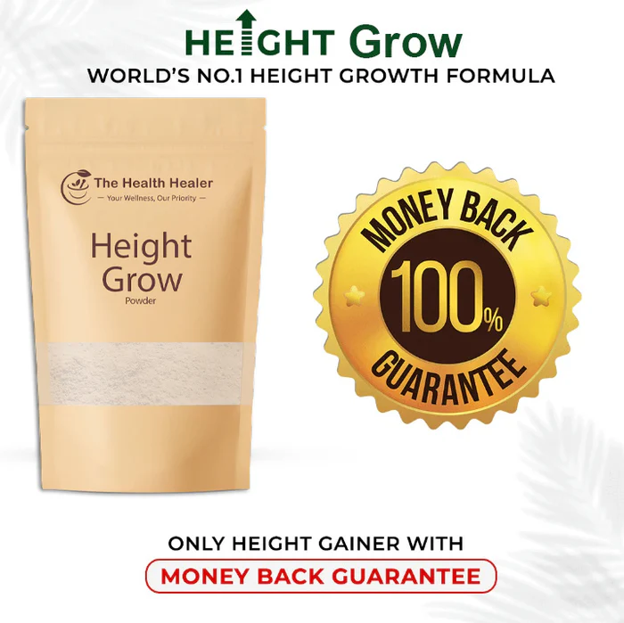 Height Growth Powder Grow for Teens & Adults Ayurvedic Height Grow Veda | Boost Your Height Naturally